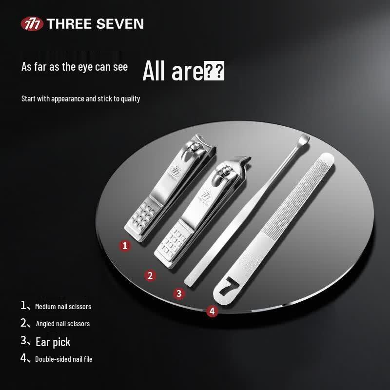 777 GNT-TM041 4-Piece Carbon Steel Nail Clipper Set