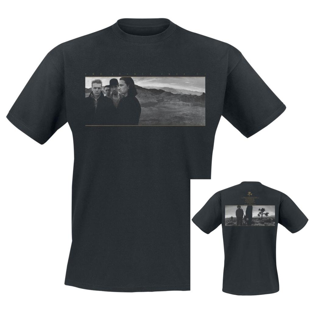 Joshua Tree U2 Band T-Shirt 100% Cotton Graphic Tee Men Women Summer Streetwear Top