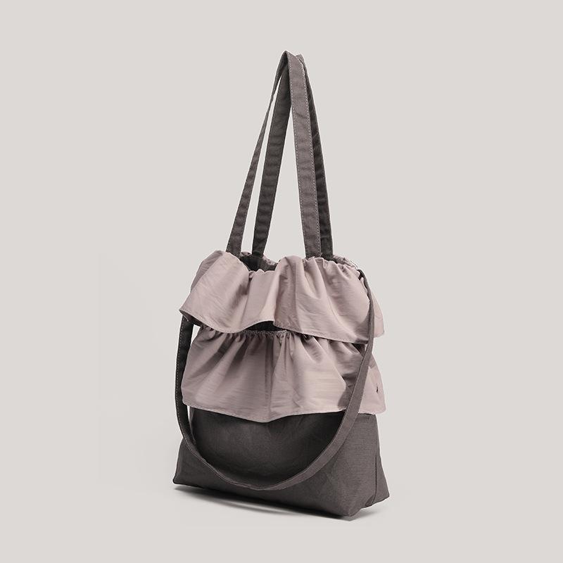 Сумка через плечо на одно плечо, сумка с оборками в виде цветочного бутона, симпатичная сумка большой вместимости