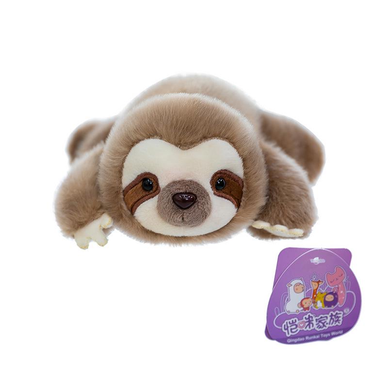 Adorable Three-Pose Animal Figurines: Plush Panda, Raccoon Doll, Desktop Companion