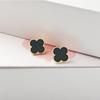The New Four-Leaf Clover Earrings Simple Versatile Senior Light Luxury Temperament Simple Sweet Earrings