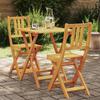VidaXL 3-Piece Folding Bistro Set In Solid Acacia Wood 4105509