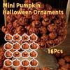 16 шт. Смоляной Хэллоуинский Череп Тыква Миниатюрная Фигурка Тыквы на Хэллоуин Домашний Декор