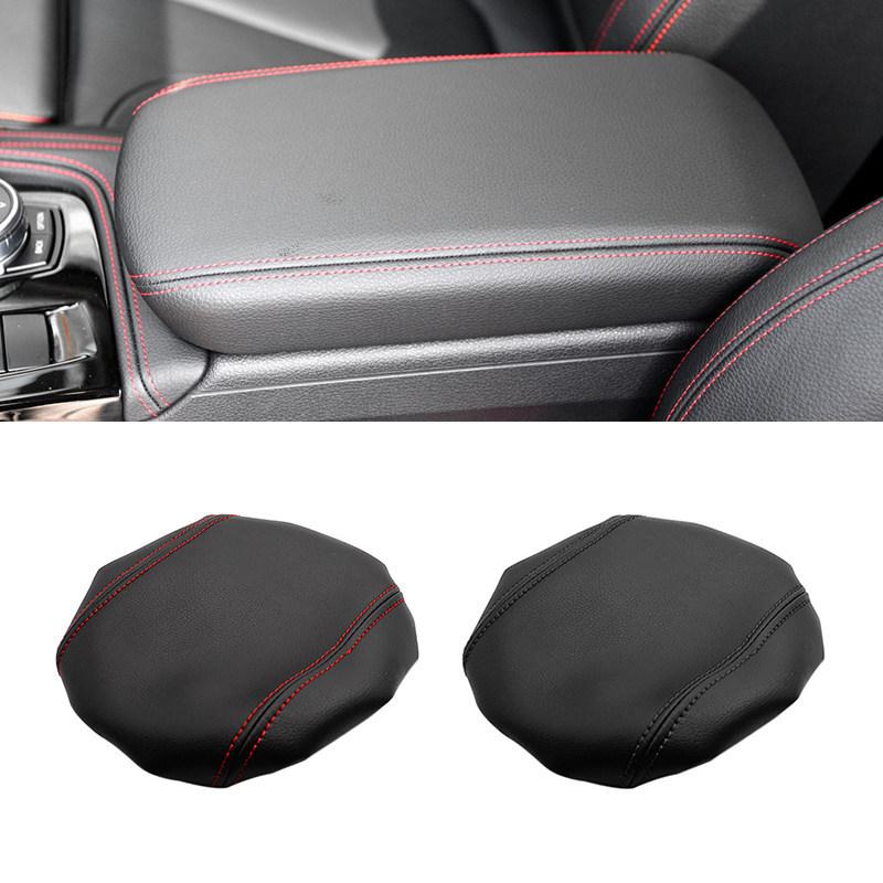 For BMW 1 Series F20 2016 2017 2018 Elastic Band Car styling Microfiber Leather Center Control Lid Armrest Cover Trim
