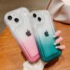 Прозрачный чехол для телефона с градиентом для Iphone 14 13 12 11 Pro Max 14pro 14 Plus, противоударный бампер, мягкий силиконовый прозрачный чехол на заднюю панель