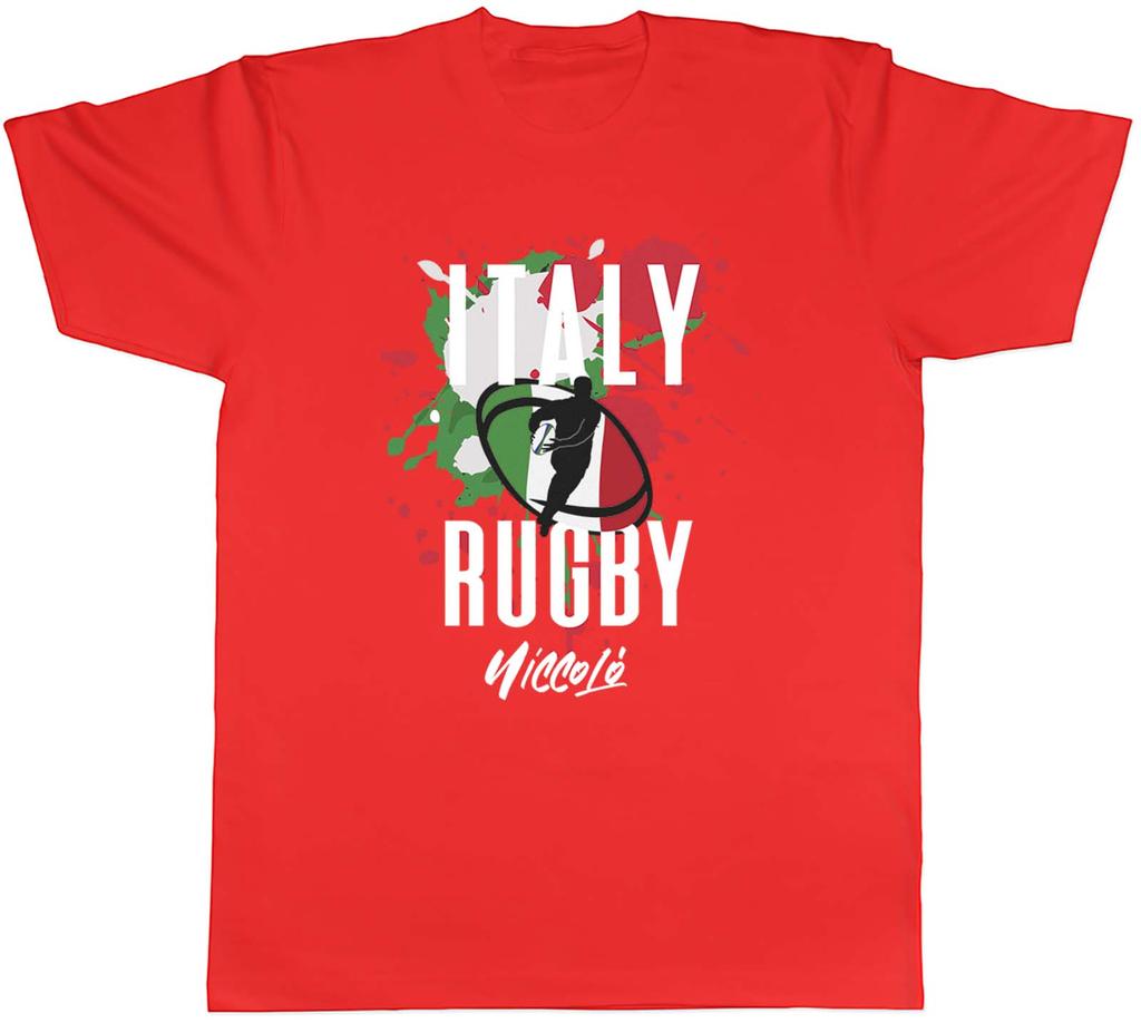Personalised Italy Rugby TShirt Unisexs Supporters 6 Nations Union Unisex Tee