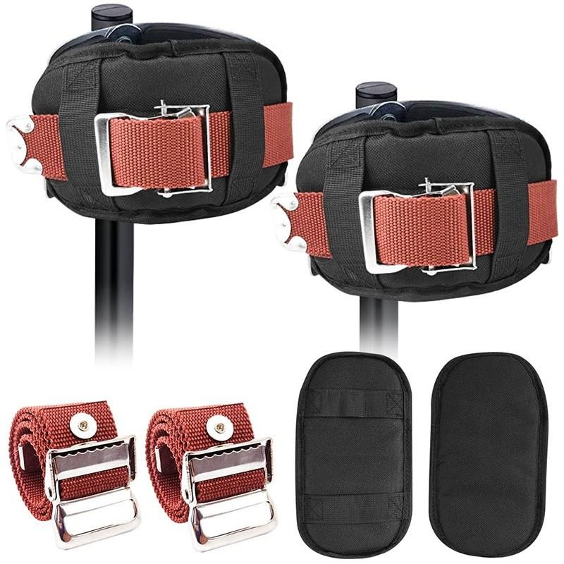 2 упаковки запасных частей для ходулей для гипсокартона, удобные подушки для ходулей, защитные мягкие накладки на ноги для гипсокартона, нейлоновые регулируемые ремни для ног ходулей