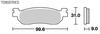 KITACO SBS Brake Long Life Touring 728LS Sinter for Majesty Pads, & Design, Metal, 250, YZF600R6, YZF-R1, 777-0728030