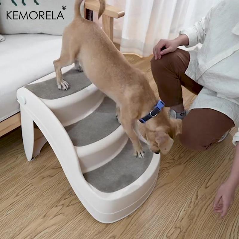 Складная лестница для домашних животных, нескользящая, прочная, ступеньки для кошек и собак для дома или путешествий, ступеньки для лазания собак