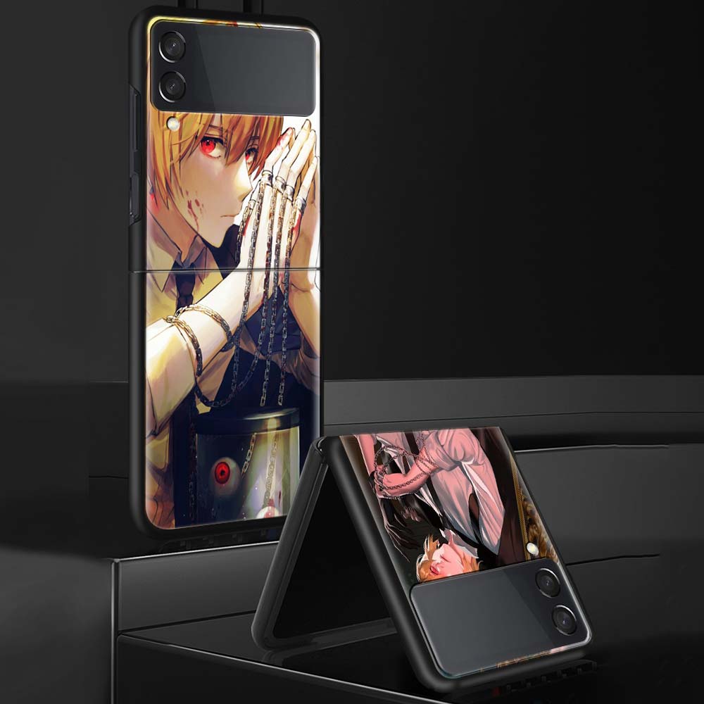 Чехол для телефона Huner X-Hunters Курапика для Samsung Galaxy Z Flip 7 6 5 4 3 5G Ударопрочный чехол Z Flip7 Flip6 ZFlip5 Flip3 Flip4 Lux