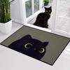 Black Cat Carpet Kawaii Cat Area Rug For Bedroom Living Room Bathroom Decor Entrance Doormat Cartoon Pet Cats Print Floor Mat
