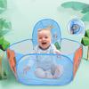 Folding Children's Ball Pit Tent with Basketball Hoop, Portable Playpen for Toddlers' Imaginative Play, Balls Not Included