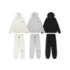 Essentials FOG Hoodie Black Flocked Letter Print Cotton Pullover Sweatshirt Teens