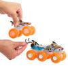 Hot Wheels Набор Monster Truck Transporter, игрушечная мини-машинка, 4 шт., для детей от 3 лет и старше, HYJ29, синий/оранжевый