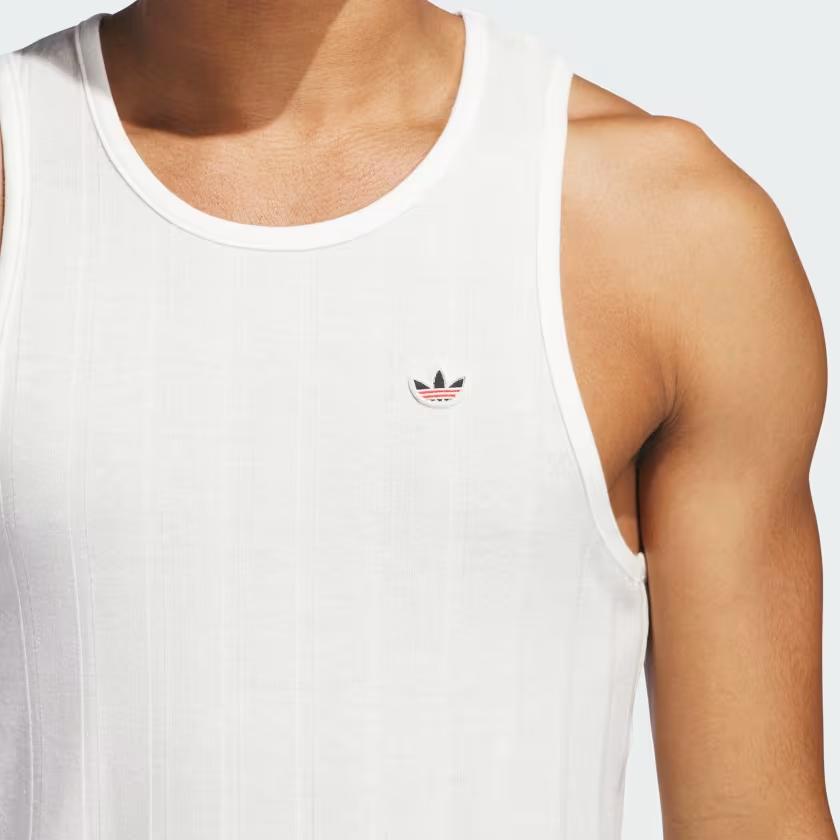 adidas X CLOT Edison Chen Rib Tank Top Белый унисекс Streetwear JC5308
