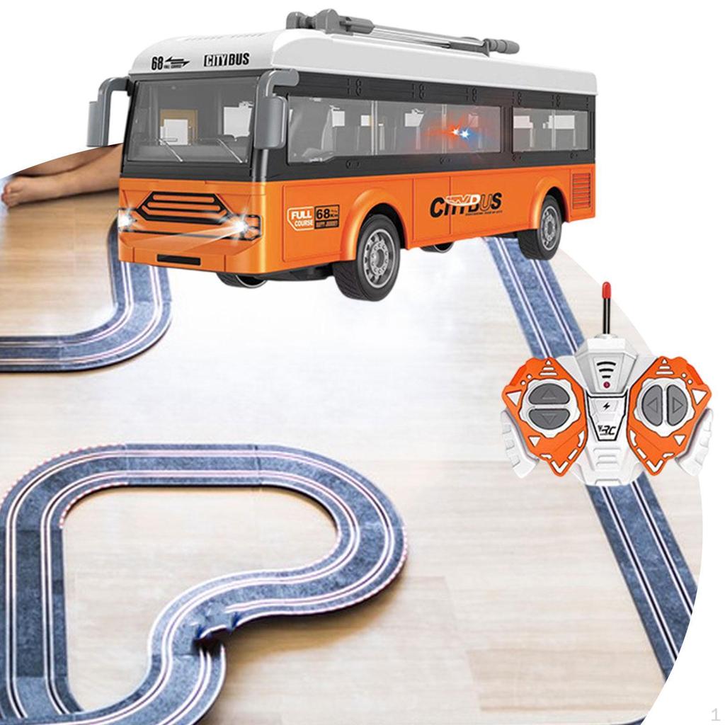 Городской автобус модель радиоуправляемая машина 1/30 4 канала классические радиоуправляемые транспортные средства детский подарок с огнями