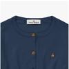 Vivienne Westwood Cashmere Crop Cardigan 1803002u Y001v K410 Bea Orb Logo