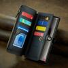 Роскошный кожаный чехол для Samsung S24 FE S23 Ultra S22 S21 Plus S20 S25 A16 A17 A57 A55 A35 A54 A34 S26 С ремешком через плечо Кошелек на молнии Отсек для карт Чехол