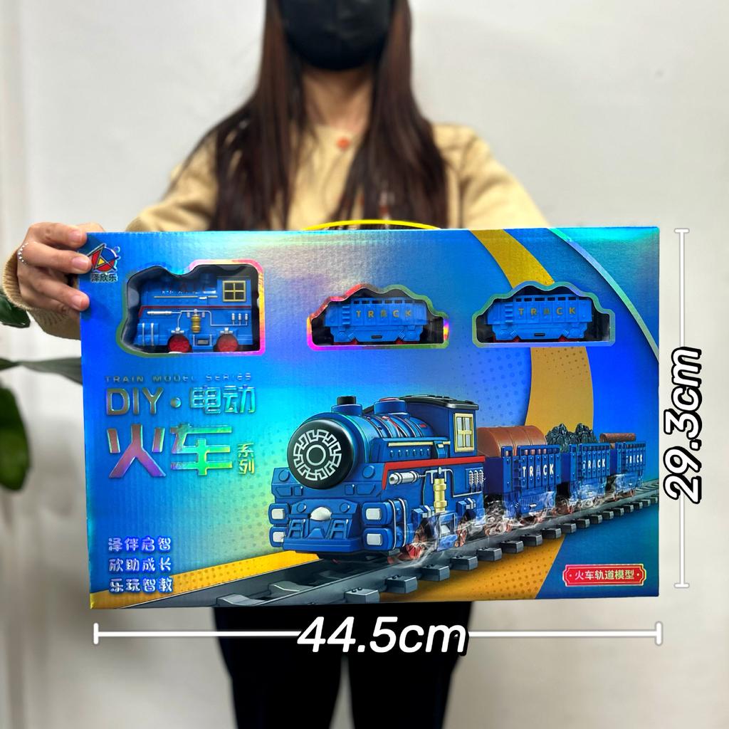 Electric Track Toy Car Educational Splicing Space Park Changeable Dinosaur Rail Car Children'S Toy Supply