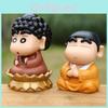 ПВХ Миниатюрная Настольная Статуэтка Крошки Шина-чан С Цветком Лотоса Для Декора Офиса В Комплекте Особые Персонажи