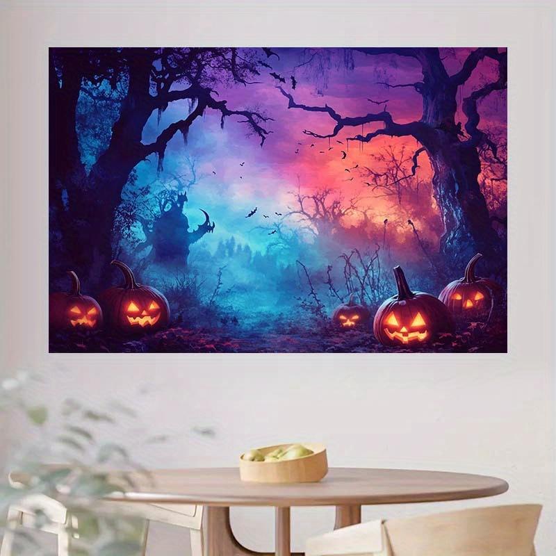 Halloween themed background fabric - Horror decoration suitable for parties outdoor celebrations and holiday scenes