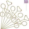 30/60pcs Star/Heart /Round Shape Metal Card Holder Wire Place Card Holder Wrapping Supplies