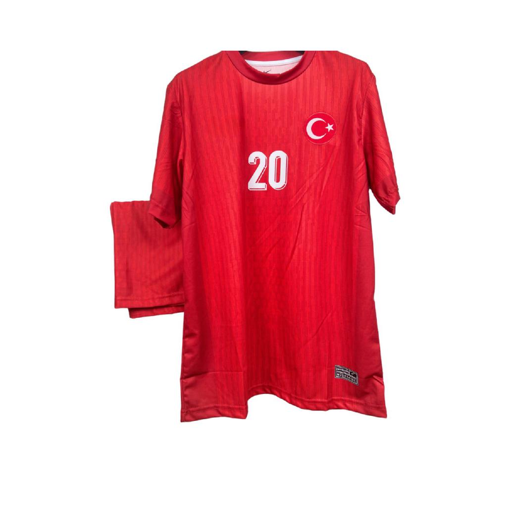 Ферди Кадолу Турция Красная детская футбольная майка (джерси-шорты-носки-браслет) Набор из 4 шт.