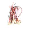 20Pcs 12Mm Piezo Elements Sounder Sensor Trigger Drum Disc + Wire Copper