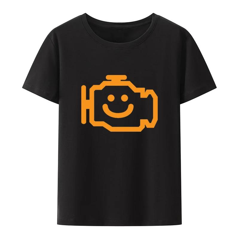 Funny Check Engine Oil Battery Pants Print T Shirts Summer Short Sleeve O-Neck Mechanic Repair Tees Casual Tops Camisetas