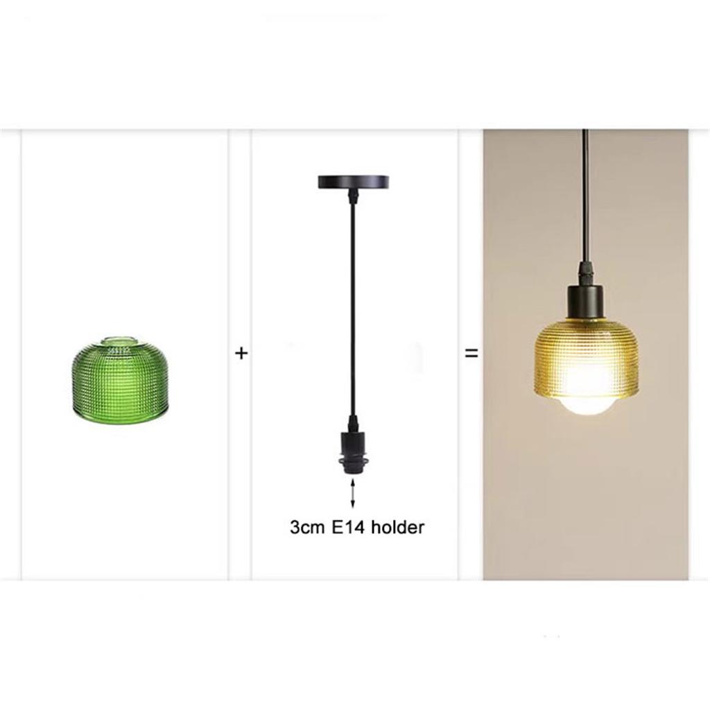 Прозрачный матовый абажур с отверстием 30 мм E14, сменный стеклянный абажур с отверстием 3 см зеленого и янтарного цвета для настенных светильников E12 Candle