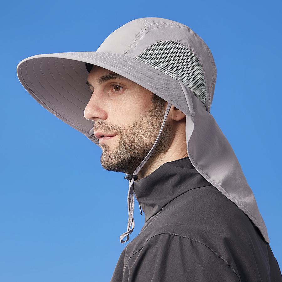 Summer Shawl Sun Hat Men's Outdoor Cycling Mountaineering Sunscreen Breathable Neck Protection Fisherman Hat