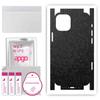apgo Protective Skin Sticker for the Back+sides Compatible with Apple iPhone 12 Mini, Full Wrap Film, Foil, Vinyl - Pattern Black Honeycomb