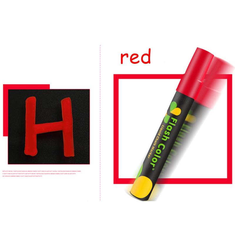 Набор из 8 шт., жидкий меловой маркер, стираемый цветной маркер, флуоресцентный маркер для доски, граффити, светодиодная доска