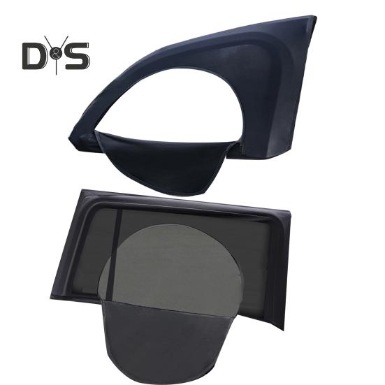 1 пара оконных автомобильных солнцезащитных козырьков, полное покрытие окон, многофункциональный дизайн на молнии, автомобильные солнцезащитные козырьки, автопоставка