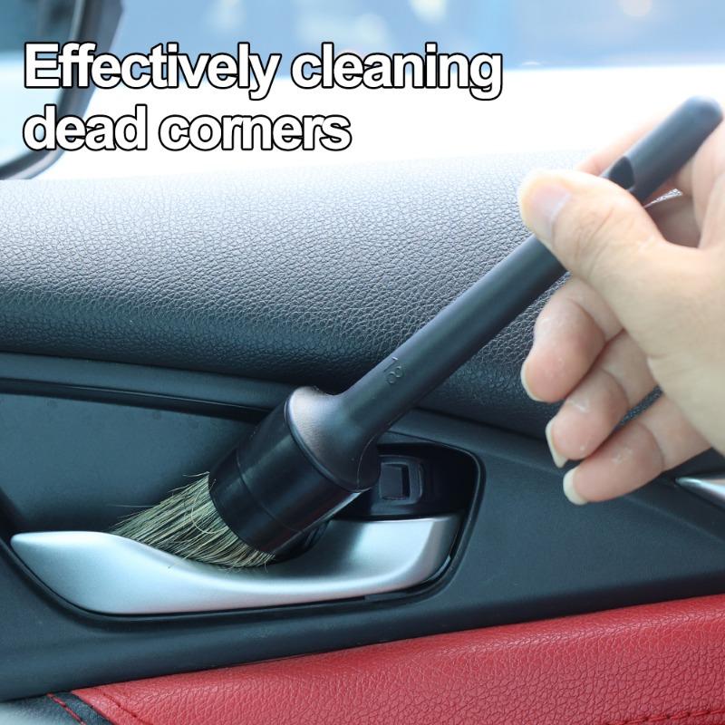 Набор щеток для чистки салона автомобиля, автомобильные воздуховоды, кондиционеры, щетки со смешанной щетиной, щетки для ступиц колес, щетки для чистки зазоров двигателя