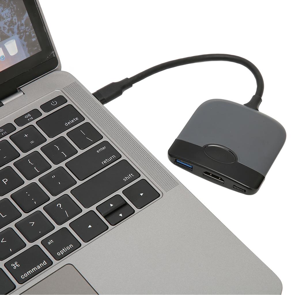 3-в-1 USB C на HD Multimedia Interface Адаптер USB C на USB C USB3.0 Многопортовый Адаптер Совместимый для Устройств Type C