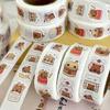 Kapibara Sealing Sticker Cute Cartoon Capybara Hand Account Decorative Sticker DIY Roll Sticker Self-adhesive Sticker