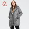 2022 Winter Jacket Women Fur Collar Faux Fur Tops Fashion Oversize Parkas Women's Coat Windproof Parka Hooded AT-10057