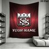 Name Custom Sivasspor Wall Tapestry Aesthetic Wall Hanging Printed Fabric Blanket Decorative Tapestries for Bedroom Living Room Home Decor