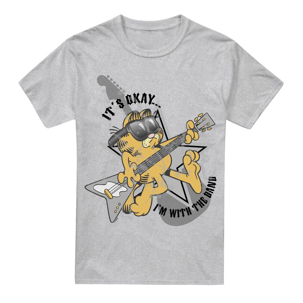 Garfield Mens I´m with the Band T-Shirt