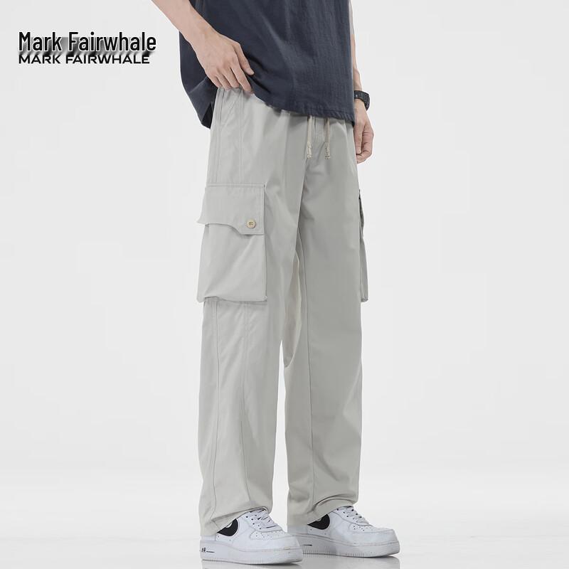 Mark Fairwhale Men's Loose Fit Drawstring Workwear Pants