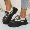 Women Platform Pumps Retro Chunky Oxford Shoes Comfortable Loafers Leather School Uniform Jk Student Goth Lolita Shoes Female 41