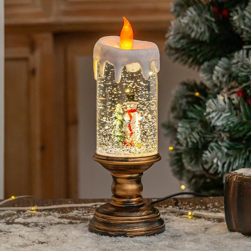 Товары для рождественских украшений Украшения Свечи Рождественские хрустальные огни Снежные огни Детский день рождения Рождественские подарки Сценическая композиция