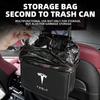 Car Sticker Tesla Leather Car Seat Storage Bag Chair Back Water Cup Tissue Box For Tesla Model 3 Y S X Roadster Bonina Coil Acce