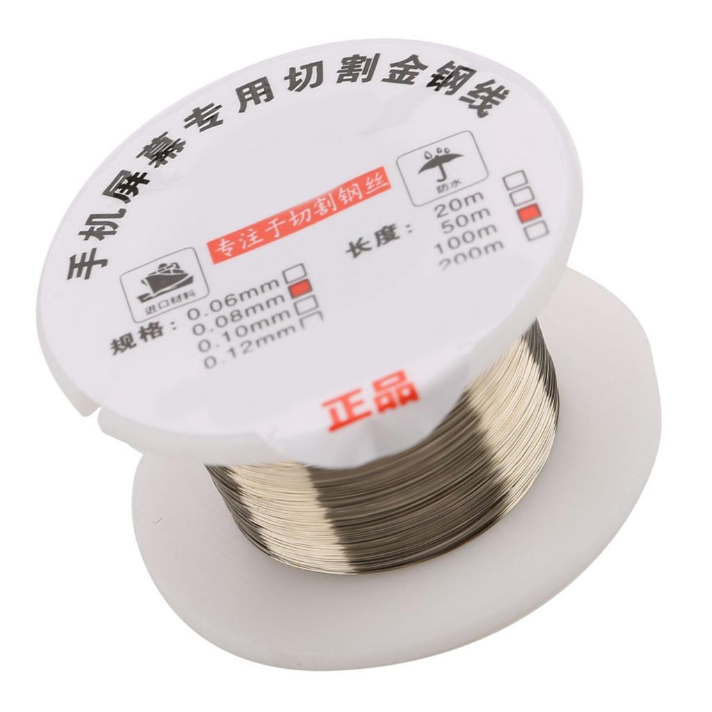 100-метровая линия резки молибденовой проволоки для ремонта сепаратора экрана ЖК-дисплея (0,08мм*100м)