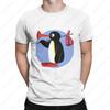 Футболка Noot Noot Pingu Мужская Женская Хлопок Винтажные Футболки Круглый Вырез Футболка с Пингвином Одежда в Стиле Харадзюку Классическая Футболка с Принтом