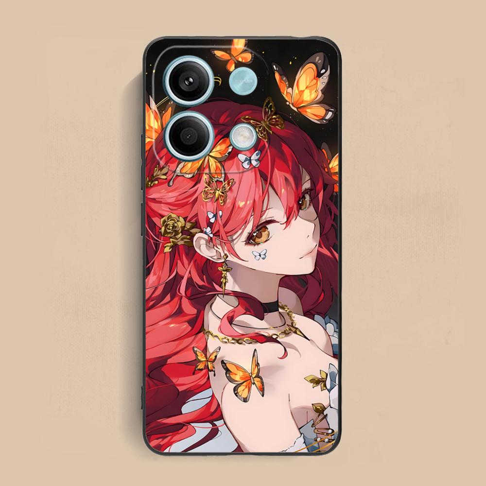 HSR Himeko Matte TPU Mobile Phone Case for Xiaomi Redmi 15 14 13 12 A5 3 2 1 C Plus 4G 5G Colorful Printing Cover