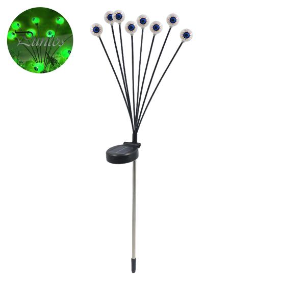 Хэллоуин наземный светильник на солнечной батарее уличный призрачный глазной светильник жуткий демонический глаз украшение для вечеринки на Хэллоуин двор садовый декор