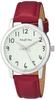 [Arias] Analog Amalfidia Waterproof Leather Strap White Dial WW20028A-176 Women's Red