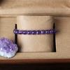 Настоящий аметист Натуральный хрустальный браслет для женщин Pulsera Amethust Браслет из настоящих натуральных каменных бусин Очищение тела